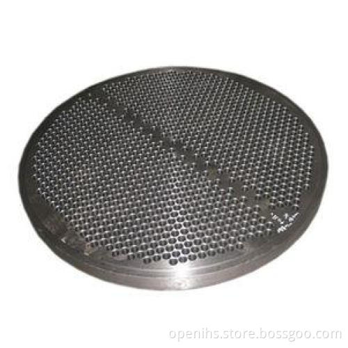 SS 304L / 316L / Q345D / 16Mn Gear Forging Tube Sheet For C